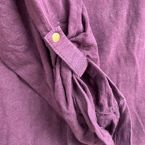 Women’s jersey knit tunic top in deep purple..size2xl - Picture 2 of 5